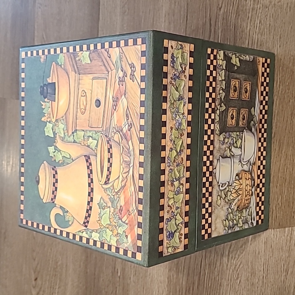 Bobs Primitive Boxes Coffee and Tea Design. New